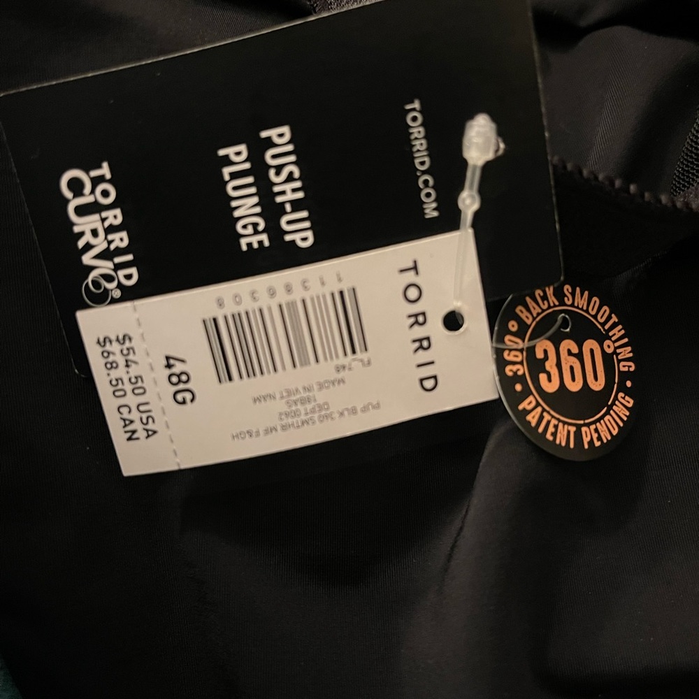 Black 360 Torrid Push-Up Plunge 48G